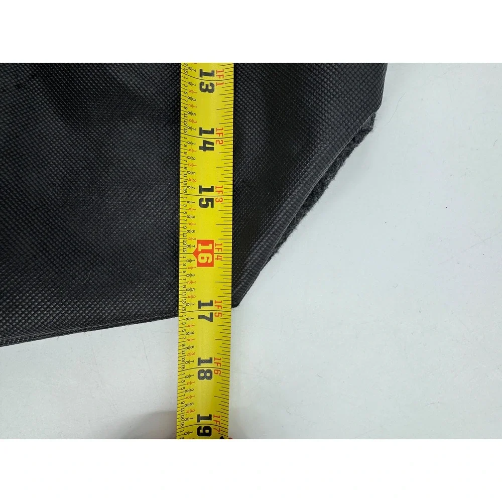 Lululemon Reusable Tote Bag Black Grey White Colorblock Shopper Snap‎ Closure